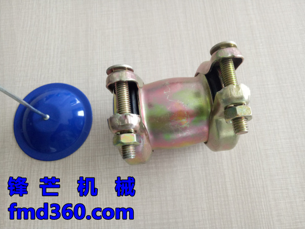 锋芒机械进口挖机配件神钢SK200-6液压油箱散热器接头42MM副厂勾(图1)