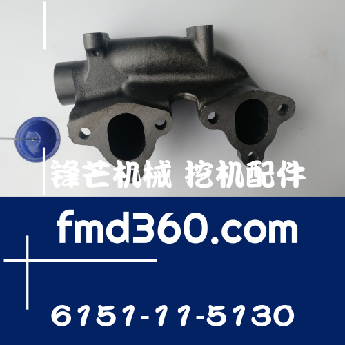 陕西进口挖机配件小松PC400-7挖机6D125排气支管6151-11-5130(图1)