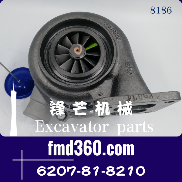 挖机配件小松PC200-5挖掘机6D95增压器6207-81-8210、465044-5251(图1)