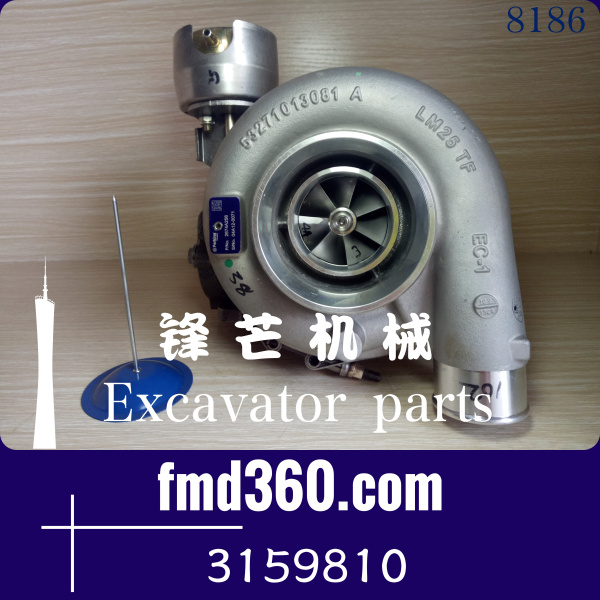 卡特零件号336D2挖掘机C7.1增压器3159810，315-9810(图1)