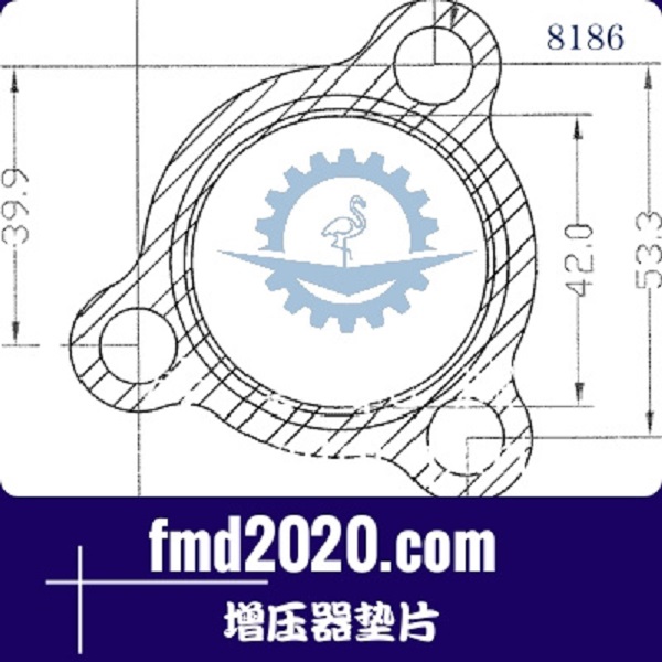 搅拌运输车配件锋芒机械供应3K增压器K03增压器垫片(图1)