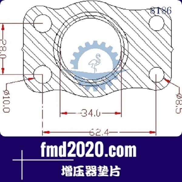 混泥土搅拌站配件锋芒机械供应KP35、RHF3V增压器垫片(图1)