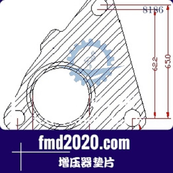 换泥土拌合机配件锋芒机械供应3K增压器KP39增压器垫片(图1)