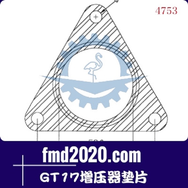 滑移装载机零件锋芒机械供应GARRETT盖瑞特GT17增压器垫片(图1)