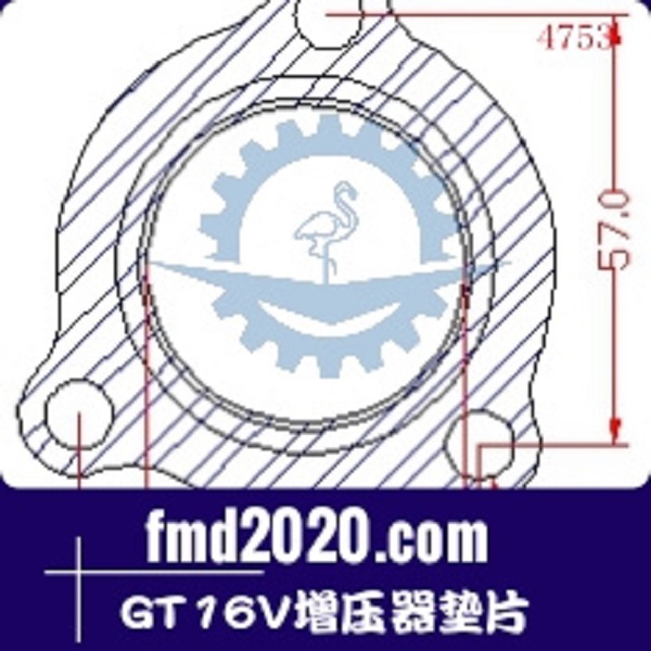 非公路自卸车零件锋芒机械供应GT16V增压器垫片