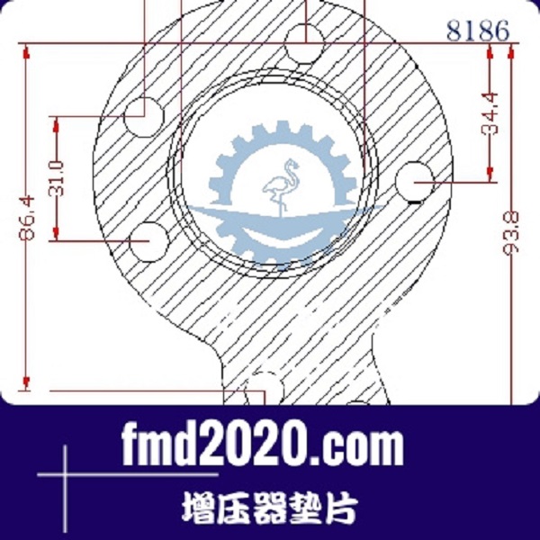 铲运车配件锋芒机械供应3K增压器KP39增压器垫片(图1)
