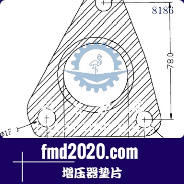 叉装机零件锋芒机械供应GT15，GT17V，GT18V，RHF4增压器垫片(图1)