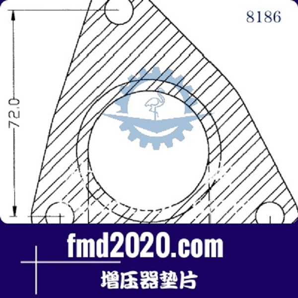 港口设备拖泵零件锋芒机械供应GT20V增压器垫片(图1)