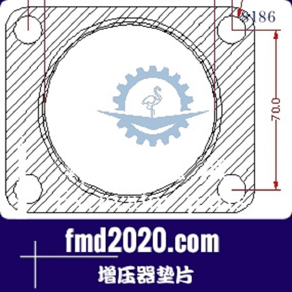 双钢振动压路机零件锋芒机械供应GT20V增压器垫片