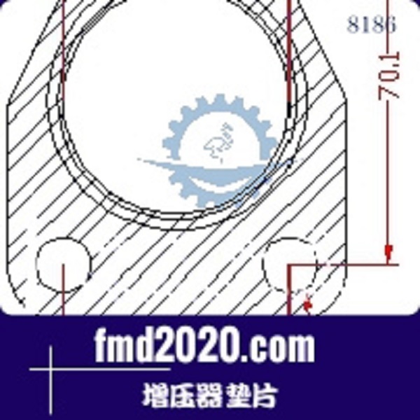 市政环卫机械零件锋芒机械供应GARRETT盖瑞特GT17V增压器垫片(图1)