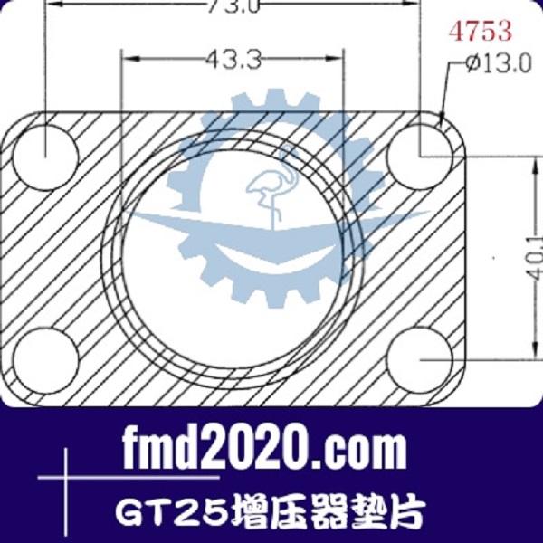 全地面起重机零件锋芒机械供应GT20，GT25增压器垫片