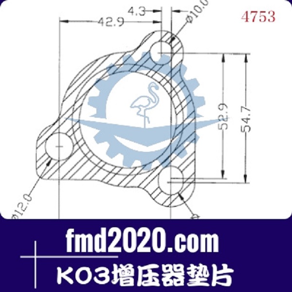 汽配配件锋芒机械供应3K增压器垫片K03增压器垫片