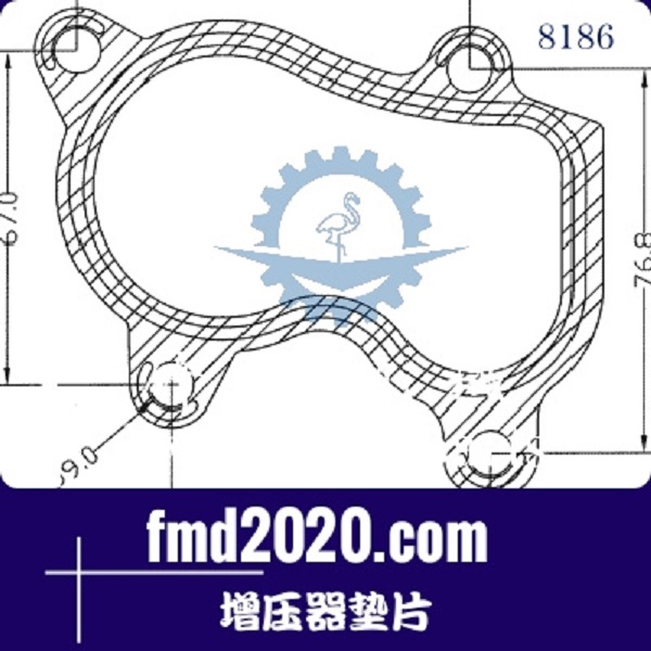 起重机零件锋芒机械供应GT17，RHB5，RHF5增压器垫片(图1)