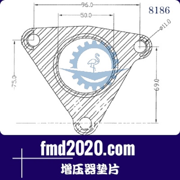 平板运输车配件锋芒机械供应GARRETT盖瑞特GT15增压器垫片(图1)