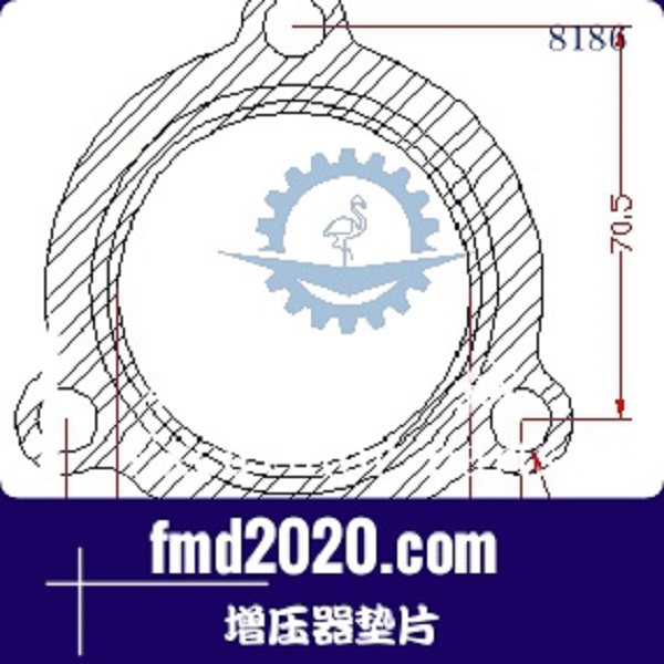 港口设备码头正面吊零件锋芒机械供应GT22增压器垫片