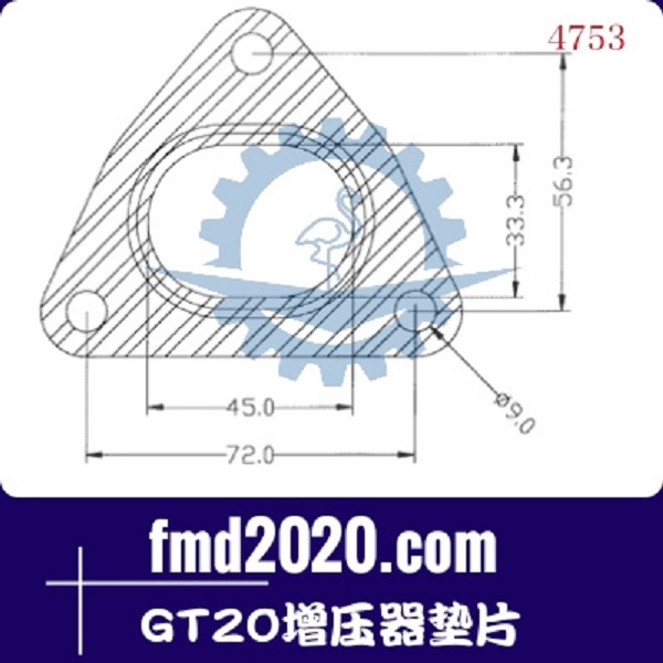 装载机配件履带起重机零件锋芒机械供应GT20增压器垫片