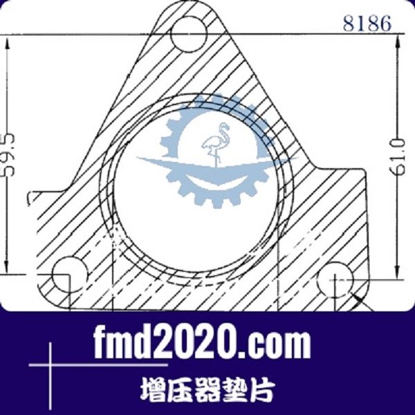 轮式挖掘机零件锋芒机械供应GARRETT盖瑞特GT17V增压器垫片(图1)