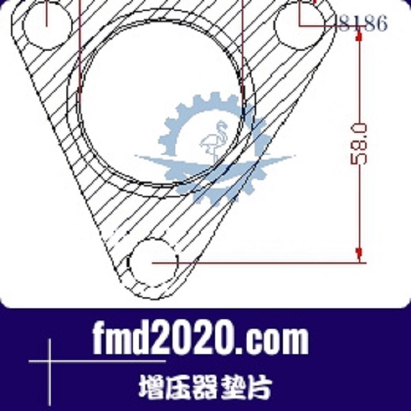 路面机械零件锋芒机械供应GARRETT盖瑞特GT17V增压器垫片(图1)