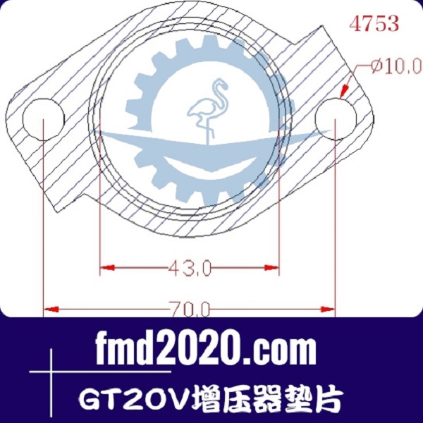 港口设备沥青搅拌站零件锋芒机械供应GT20V增压器垫片