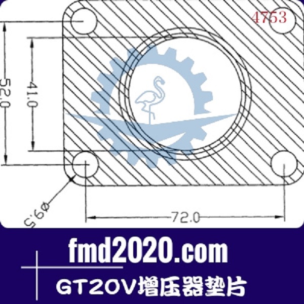 勾机配件垃圾压实机零件锋芒机械供应GT20V增压器垫片