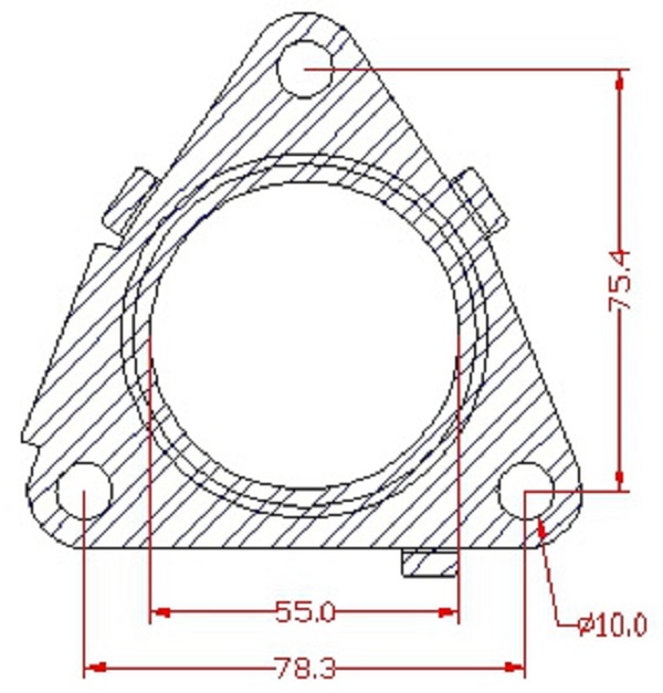 滑移装载机零件锋芒机械供应GARRETT盖瑞特GT17V增压器垫片(图1)