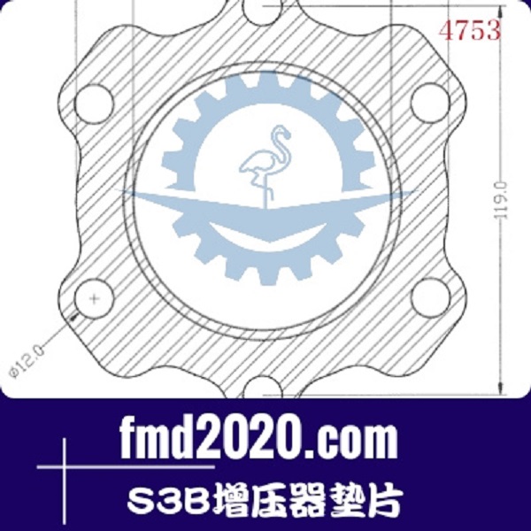 锋芒机械供应增压器垫片3K，3HD，4LF，S3B增压器垫片(图1)