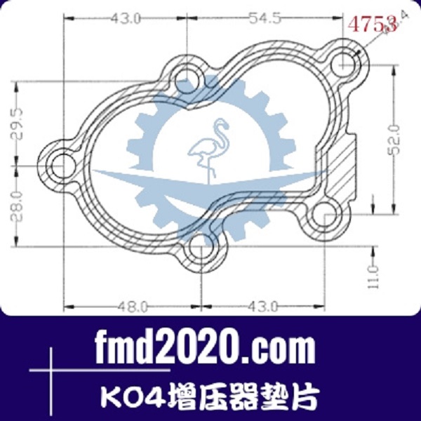 工程机械锋芒机械供应汽配配件3K增压器K04增压器垫片