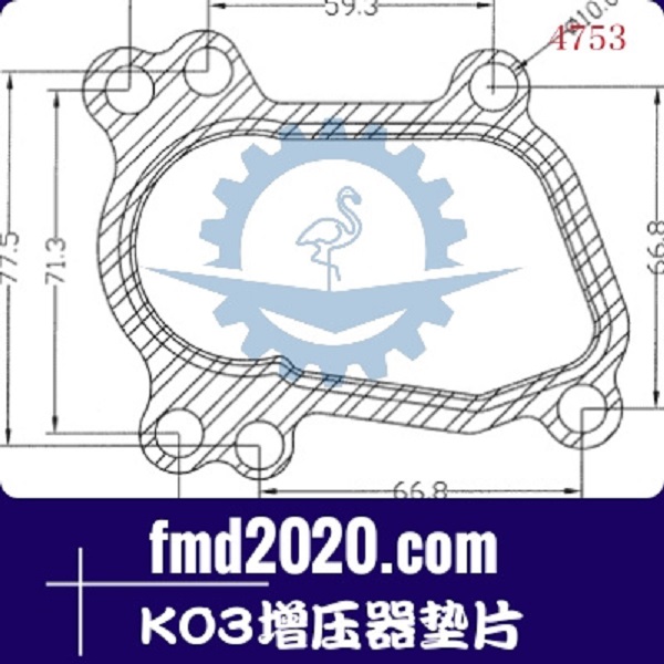 挖掘机配件锋芒机械供应3K增压器垫片K03增压器垫片