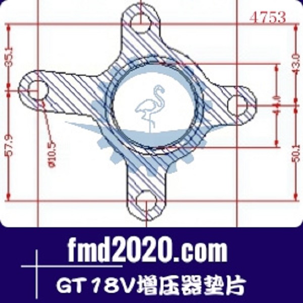 勾机配件非公路卡车零件锋芒机械供应GT18V增压器垫片