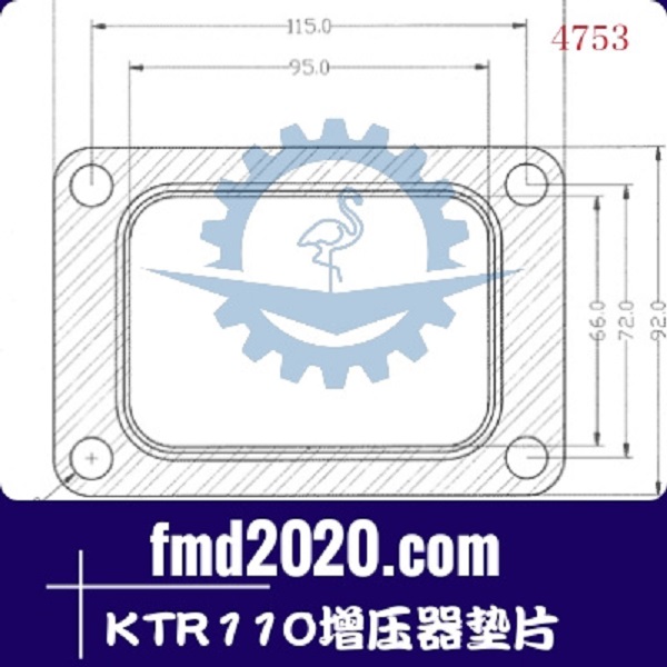 港口设备装载机配件锋芒机械供应KTR110增压器垫片