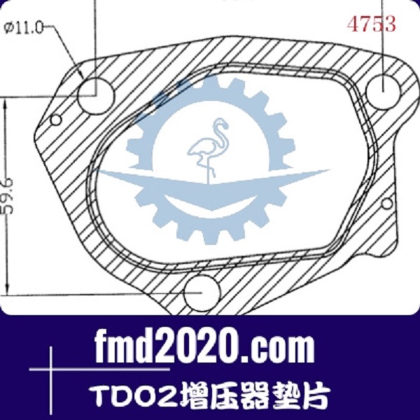 勾机配件筑路机械配件锋芒机械供应TDO2增压器垫片(图1)