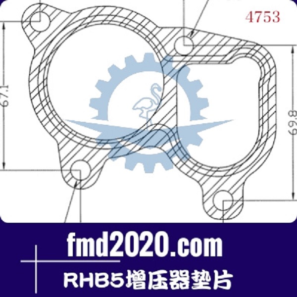 挖掘机配件压路机配件锋芒机械供应RHB5增压器垫片