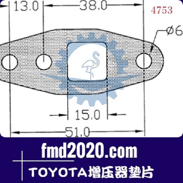 工程机械旋挖钻配件锋芒机械供应TOYOTA增压器垫片