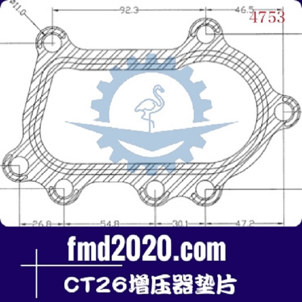 港口设备铣刨机配件锋芒机械供应CT26增压器垫片