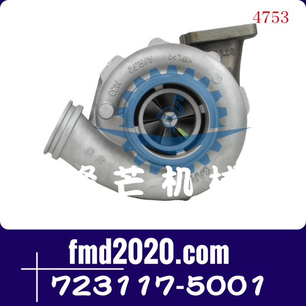 潍柴斯太尔WD615.68涡轮增压器61560116227，723117-5001型号GT42(图1)