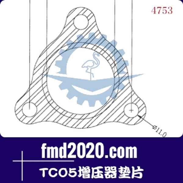 拖车配件锋芒机械供应TF035，TD04，TC05增压器垫片(图1)