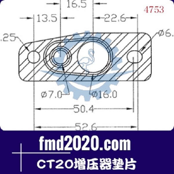 勾机配件推土机配件锋芒机械供应CT20增压器垫片