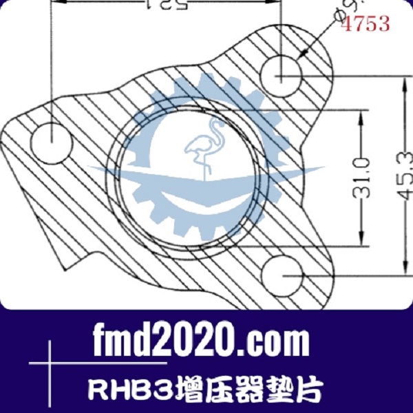 双钢压路机配件锋芒机械供应TD025，RHB3增压器垫片