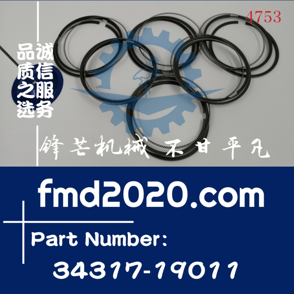 三一挖掘机SY245H活塞环D06FRC活塞环34317-19011