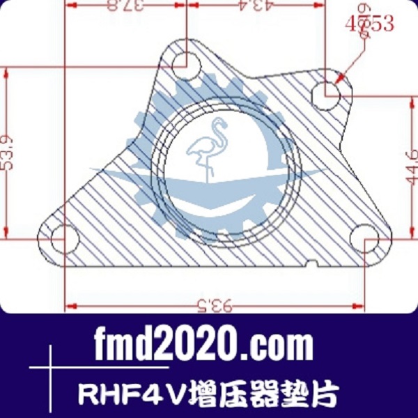 混凝土搅拌站配件锋芒机械供应RHF4V增压器垫片