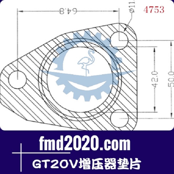 工程机械叉车零件锋芒机械供应GT20V增压器垫片