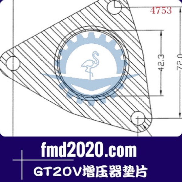 港口设备泵车零件锋芒机械供应GT20V增压器垫片