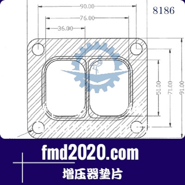 装载机配件锋芒机械供应K27，K28，K29，S2C，S3A，S300增压器垫(图1)