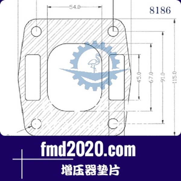 装载机配件锋芒机械供应K26，S2BW增压器垫片(图1)