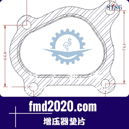 装载机配件锋芒机械供应GARRETT盖瑞特GT15增压器垫片(图1)