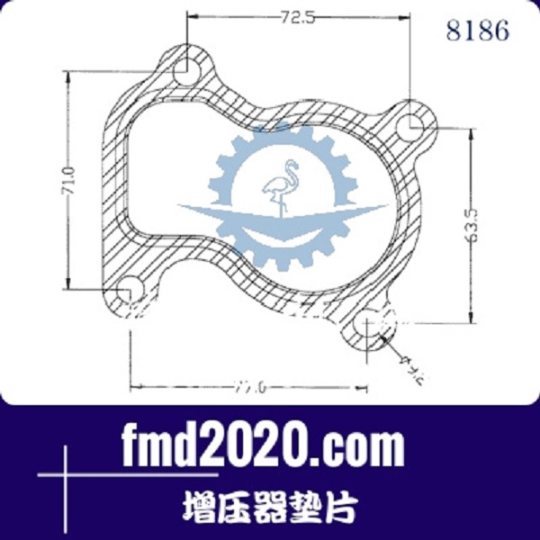 正面吊零件锋芒机械供应盖瑞特GT15，K03增压器垫片