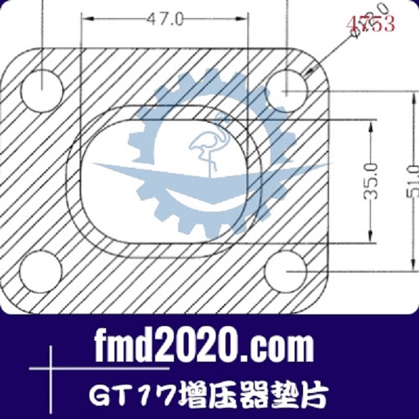 供应油缸车零件锋芒机械供应GARRETT盖瑞特GT17增压器垫片(图1)