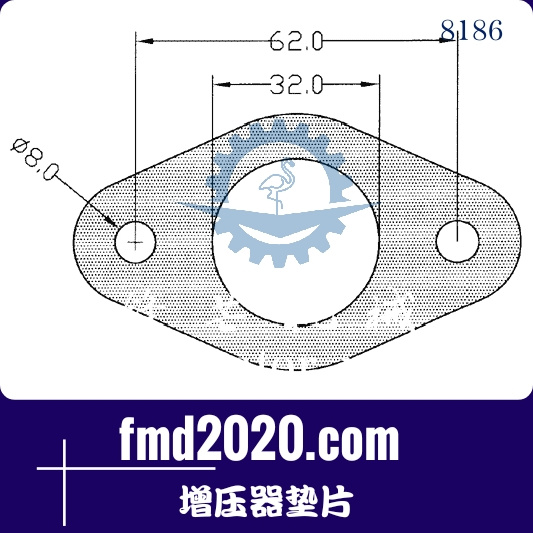 压桩机零件锋芒机械供应GT15，GT17V，GT18V，RHF4增压器垫片(图1)