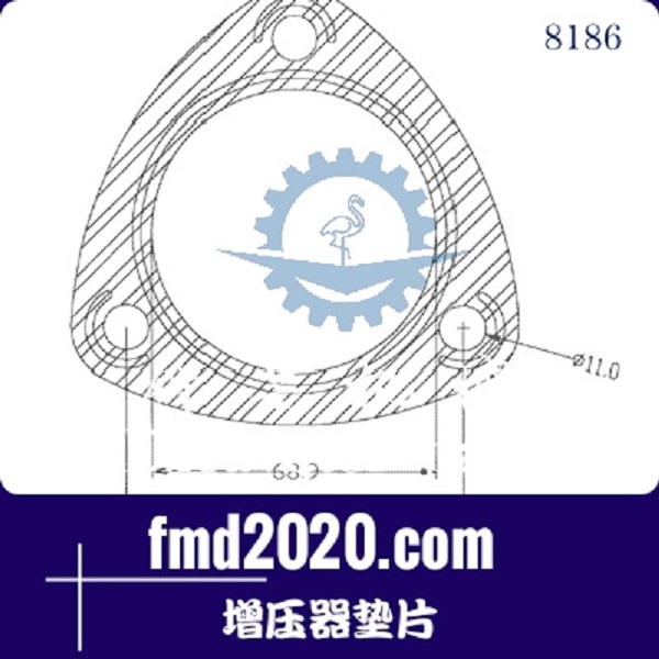 压实机配件锋芒机械供应GARRETT盖瑞特GT15，GT20增压器垫片(图1)