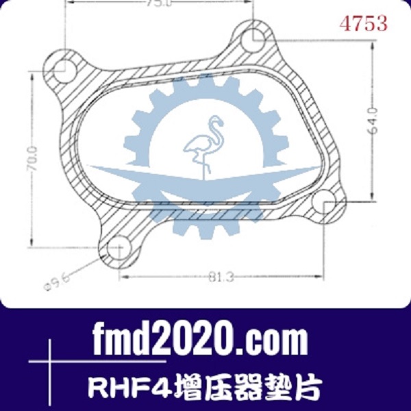 压路机零件锋芒机械供应GT15，K03，RHF4增压器垫片(图1)